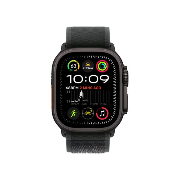 ⁦שעון חכם 49 מ"מ Apple דגם Watch Ultra 2 GPS + Cellular 49mm Black Titanium Case with Black Trail Loop - M/L יבואן רשמי⁩ – תמונה ⁦2⁩